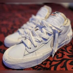 "Nike×Saci Blazer Low" White Sneakers